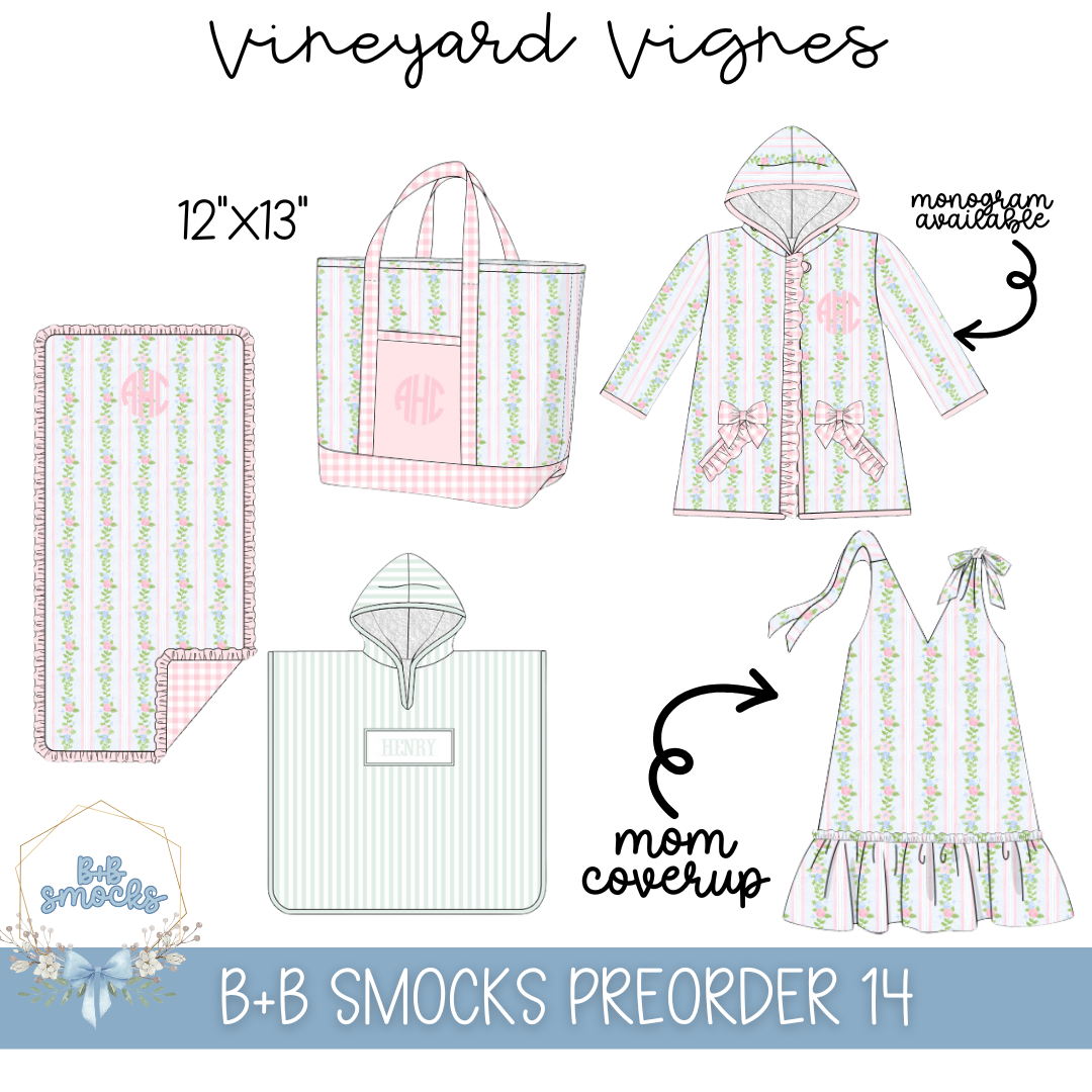 PO 14: Vineyard Vignes (Smocked Towel Coverup)