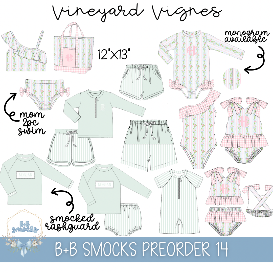 PO 14: Vineyard Vignes (Children’s Swimwear)