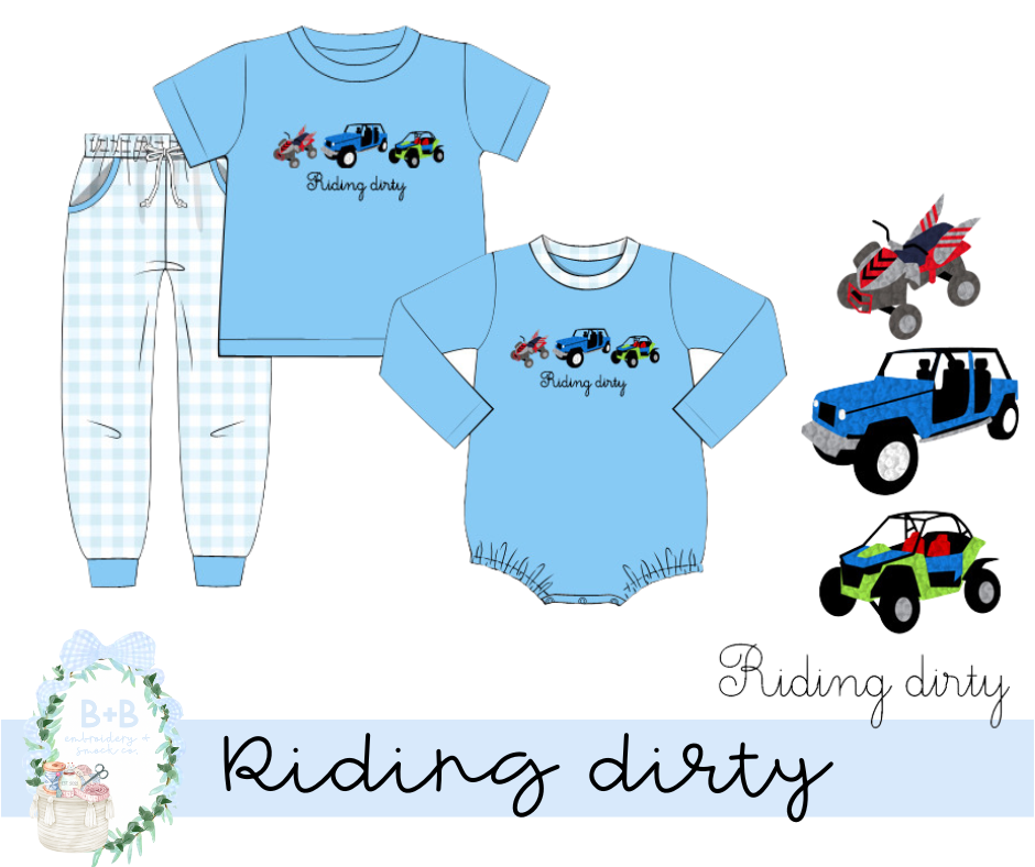 Riding Dirty Jogger Set ready To Ship