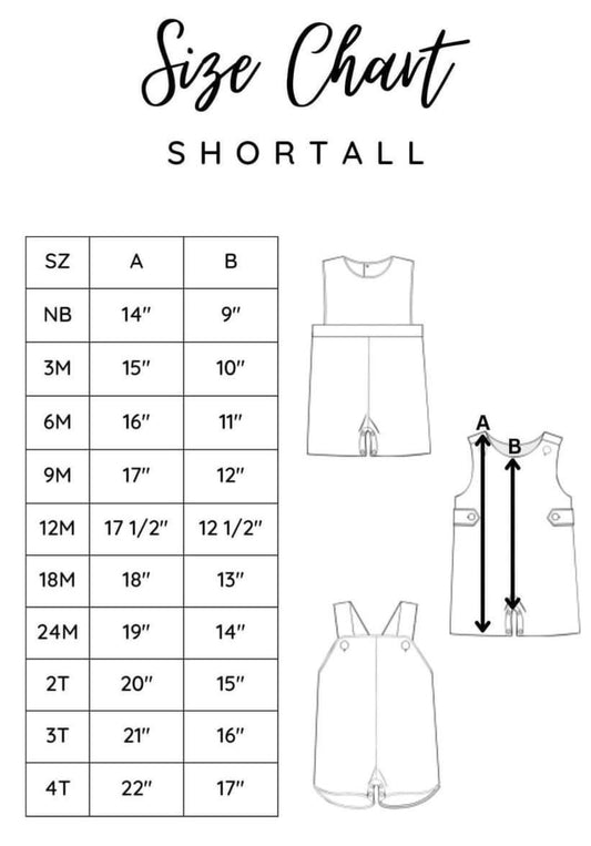 Shortall Size Chart